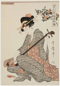 Camélia - série Fleurs d'Edo - Kitagawa Utamaro - vers 1803, MFA-Boston