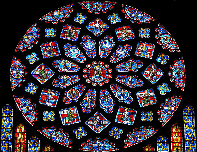 Chartres - Rosace transept nord